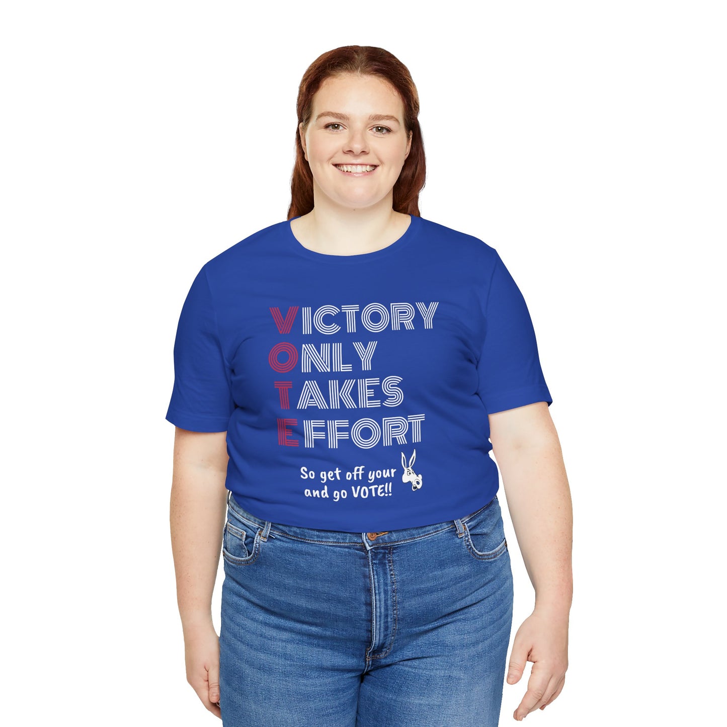 Royal Blue VOTE Design 2 Unisex Jersey Short Sleeve Tee