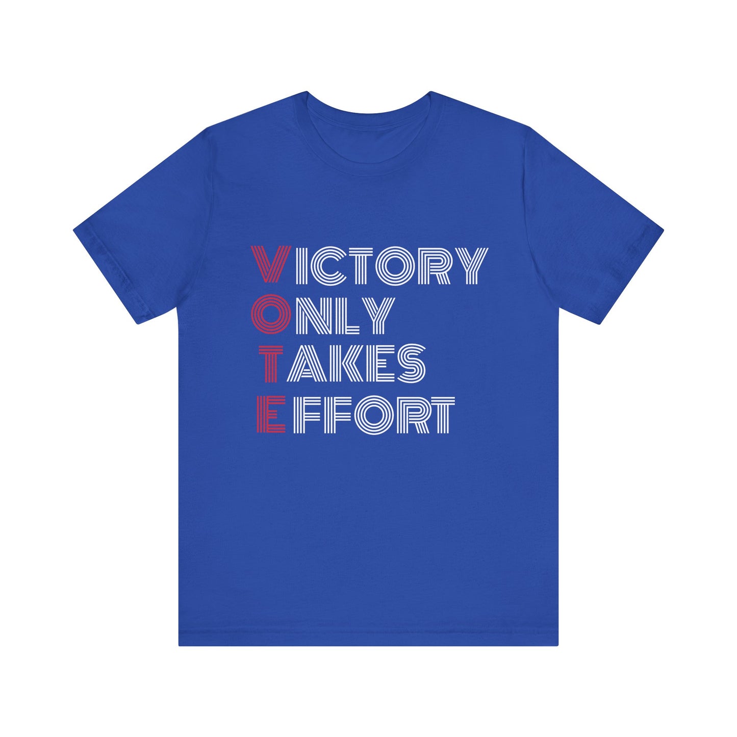 Royal Blue VOTE Design 1 Unisex Jersey Short Sleeve Tee