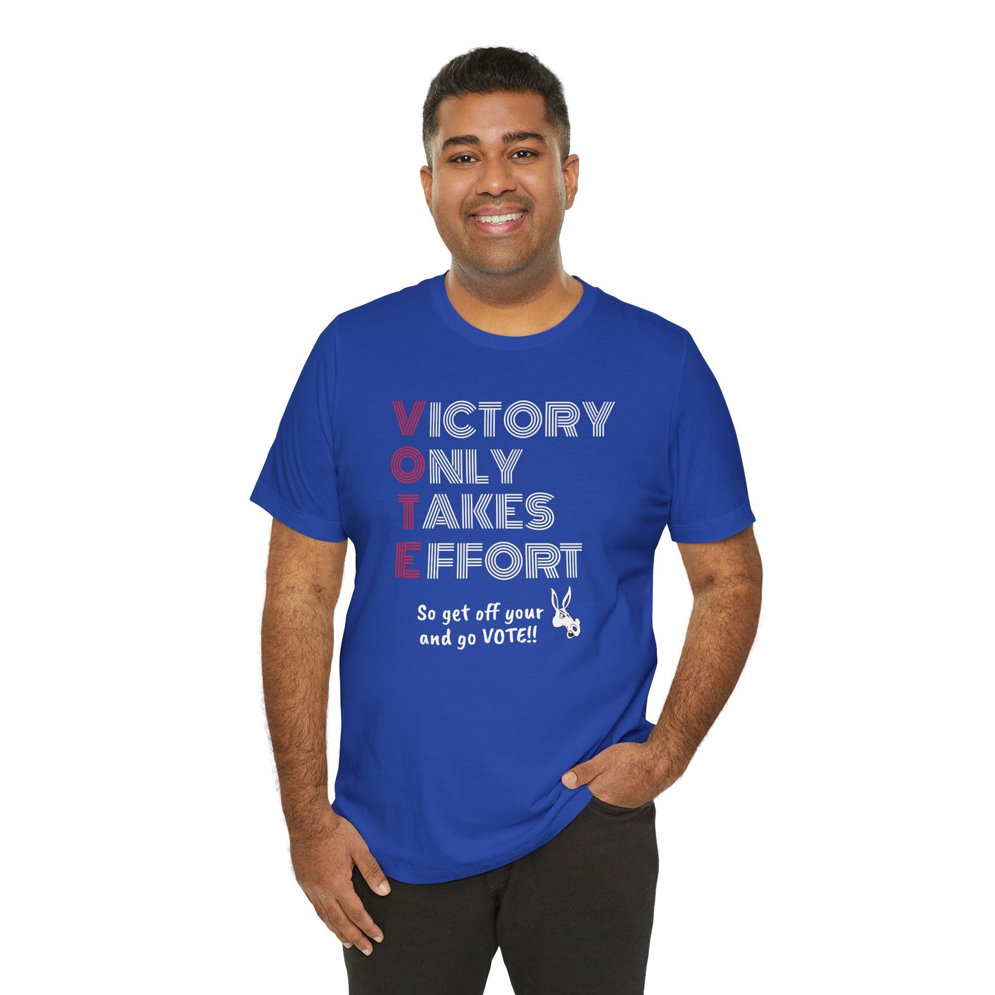 Royal Blue VOTE Design 2 Unisex Jersey Short Sleeve Tee