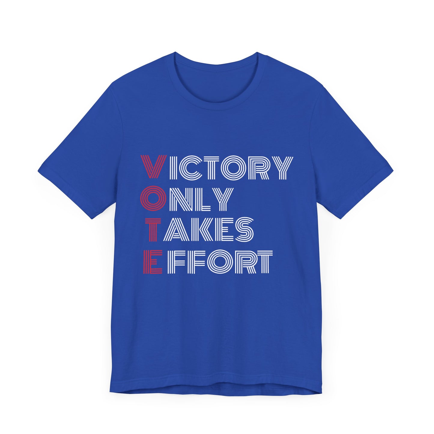 Royal Blue VOTE Design 1 Unisex Jersey Short Sleeve Tee