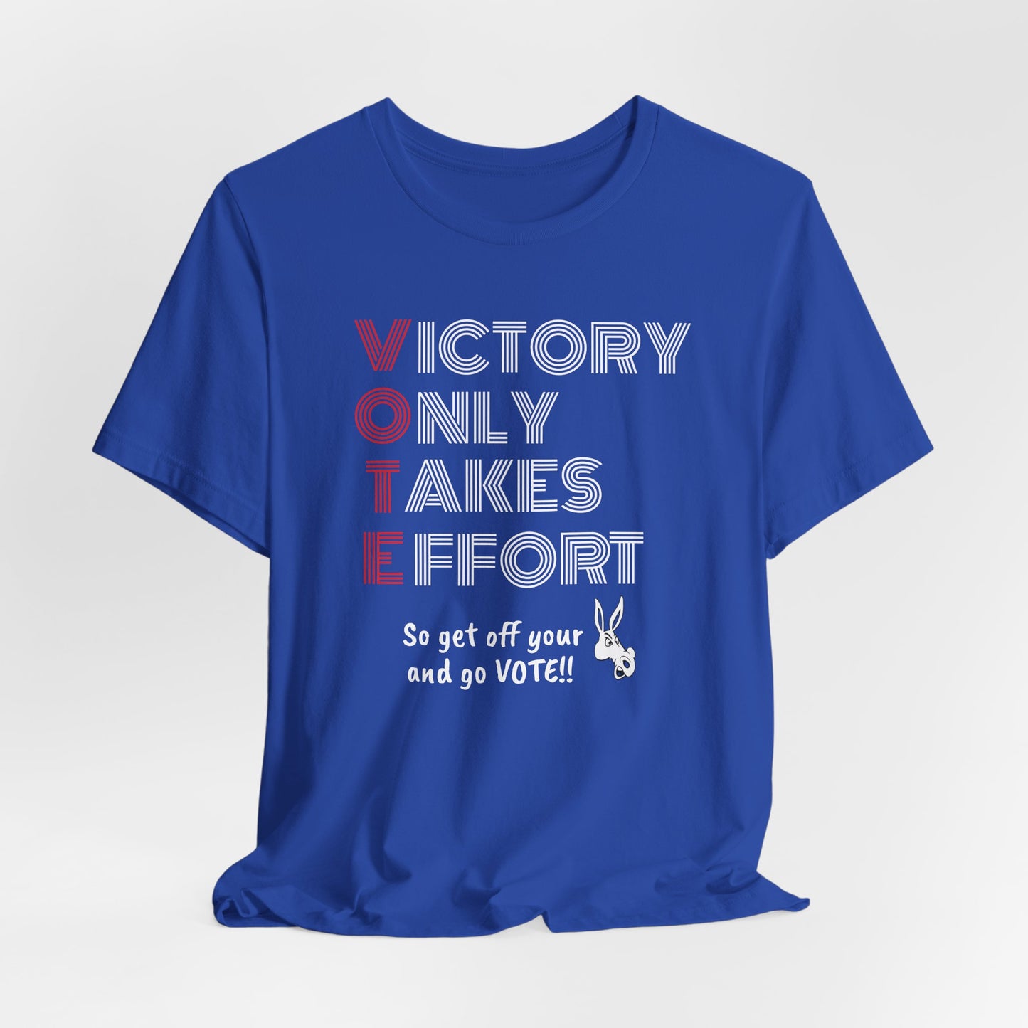 Royal Blue VOTE Design 2 Unisex Jersey Short Sleeve Tee